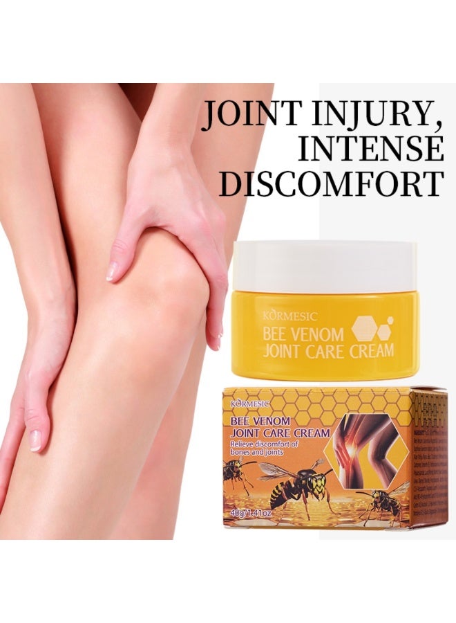 Kormesic Bee Venom Joint Care Cream, Relieve Bones & Joints Discomfort, Moisturize Skin, Joint Pain Relief Cream 40g - Image 2